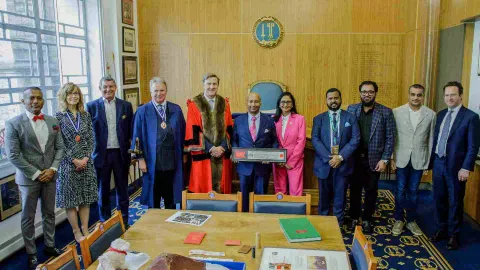 Lakshmi Narayanan, chairman, Sovereign Wealth Fund Institute (SWFI), has been awarded the prestigious title of Freeman of the city of London
