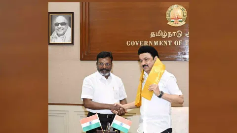 VCK chief Thol Thirumavalavan meets CM Stalin on Friday (Credits: X)