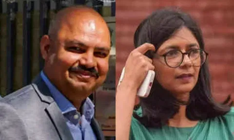 Bibhav Kumar;Swati Maliwal (PTI)
