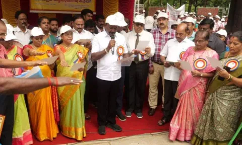 Health minister Ma Subramanian flagged off an awareness rally from Semmozhi Park to Teynampet on account of the World Population Day 2024 (X/@Subramanian_ma)