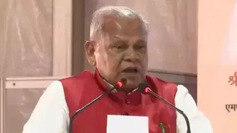 Union Minister and Hindustani Awam Morcha supremo Jitan Ram Manjhi 