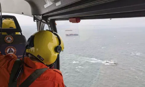 Arial survey conducted by Coast Guard Aviation Command (AP) 