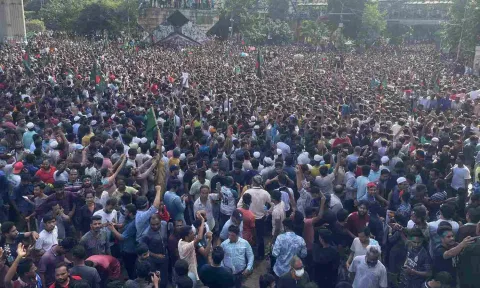  Bangladeshi protest (PTI)