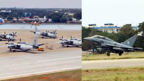 IAF’s multinational air exercise commenced at Sulur Air Force Station. 