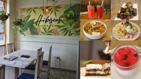 Hibiscus Cafe and their variety of dishes 