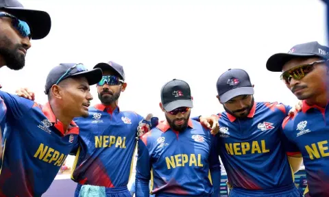 Nepal players during a match (Photo: X/@icc)