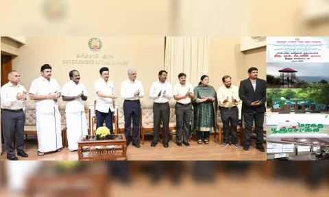 CM Stalin inaugurates eco-tourism corridor in Yelagiri; Maragatha pooncholai