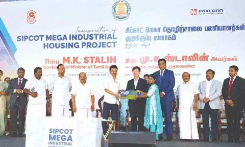 CM Stalin hands over the key to a women employee