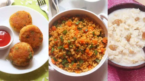 Poha dishes 
