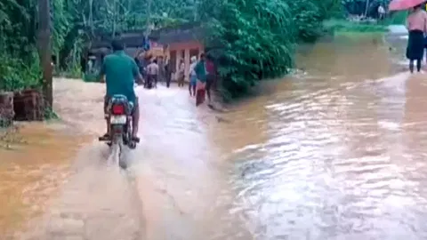 Visuals from Kanniyakumari (Photo: X-Thanthi TV)