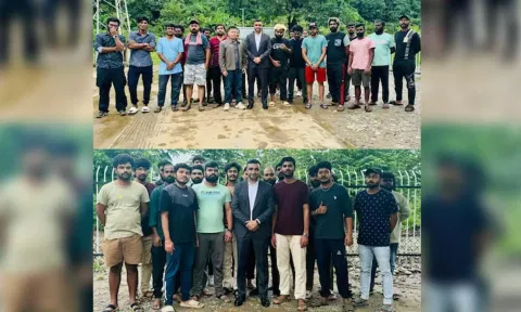 47 Indians trapped in cyber scam centres in Laos have been rescued from the Bokeo province of the country (ANI)