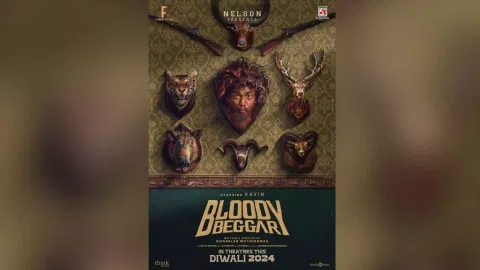 Release announcement poster from 'Bloody Beggar' film