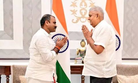  Union minister L Murugan met Vice President Jagdeep Dhankhar