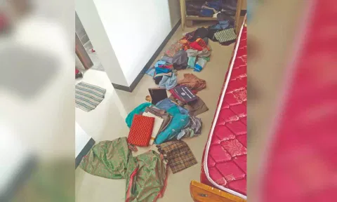 Burgled house