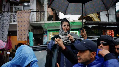 Mehbooba Mufti, former chief minister of Jammu and Kashmir and President of Peoples Democratic Party (Reuters) 