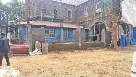 Ongoing development works at Coonoor railway station