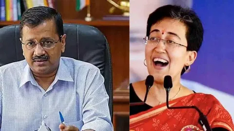 Arvind Kejriwal, AAP leader Atishi (PTI)