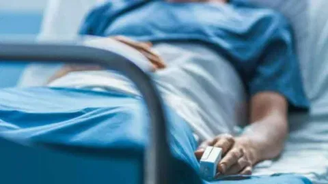 Representative image of a person in critical condition 