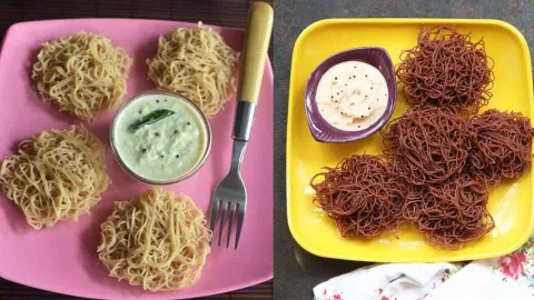 Wheat idiyappam, ragi idiyappam