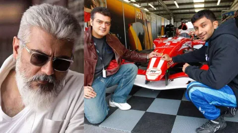 L to R: Ajith Kumar, During one of the sporting event 