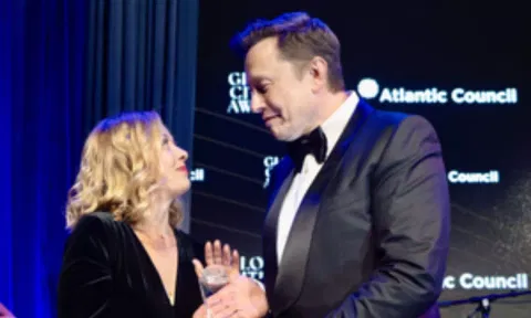 Italian Prime Minister Giorgia Meloni and Elon Musk (IANS)
