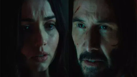Ana de Armas, Keanu Reeves (screengrab)