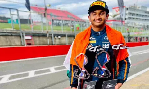 Indian driver Sai Sanjay (Image: GT Championship)