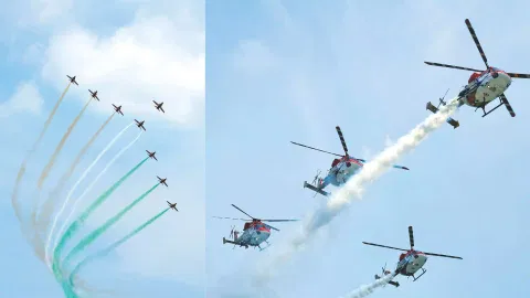 Image from the air show rehearsal 
