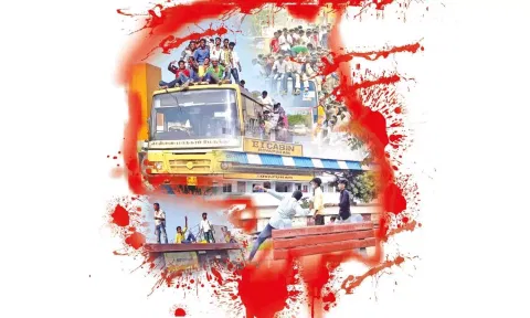 The 'route thala' (route leader) is a self-appointed gang leader for a particular bus or train route. Unique to Chennai, the culture fuels territorial and violent disputes among students over these routes.