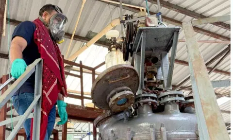 MD drug and its raw materials valued at Rs 1,814 crore seized from a factory in Madhya Pradesh's Bhopal (PTI)
