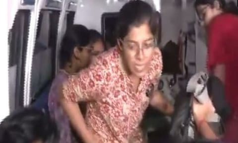 Junior doctors being taken to hospital after they end hunger strike (Photo/ANI)