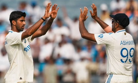 Washington Sundar and Ravichandran Ashwin (PTI)