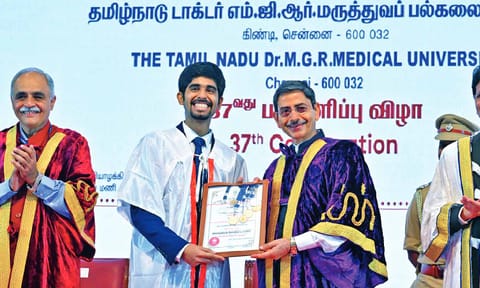 37th Dr MGR Medical University Convocation: 35,793 students conferred degrees, medals