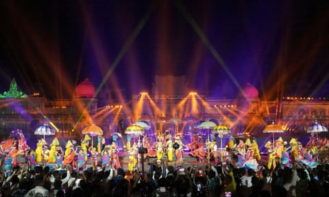 Uttar Pradesh Deepavali Eve Celebration (PTI)