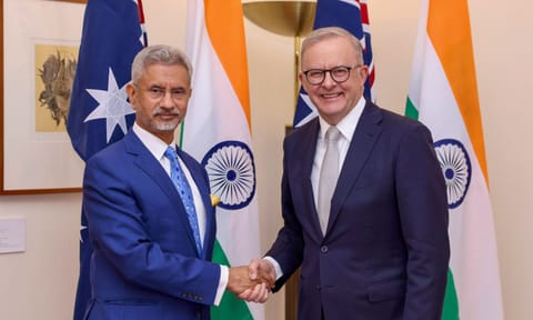 External Affairs Minister meets Australian Prime Minister Anthony Albanese in Canberra (PTI)