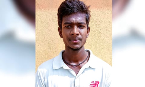 Left-arm spinner R Vishal 