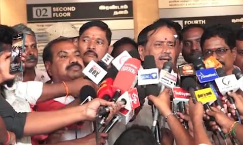 Senior BJP leader H Raja 