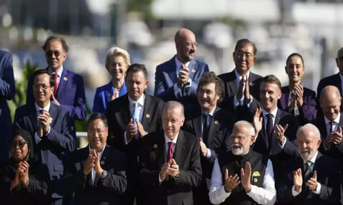 Leaders attending the G20 Summit (AP)