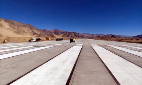 The runway of the Nyoma Air Force base in Ladakh (Photo credit: X) 