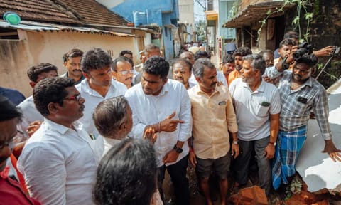  Annamalai visited the cyclone-hit Villupuram and Cuddalore districts on Tuesday