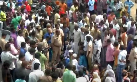 Visual from the spot (Thanthi TV)