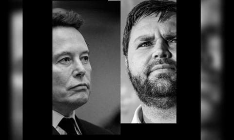 Elon Musk and JD Vance 