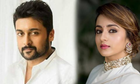 Actor Surya and Trisha Krishnan
