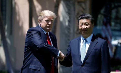  Donald Trump, Xi Jinping 