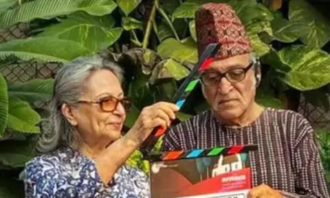 Sharmila Tagore and Mohan Agashe (Facebook)