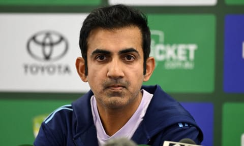 Head coach Gautam Gambhir 