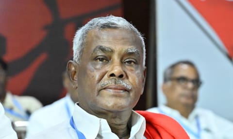 CPM state secretary P Shanmugam 