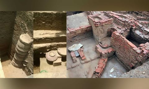 Excavation sites near Keezhadi town in the southeast of Madurai, Sivaganga district, and the artefacts unearthed.