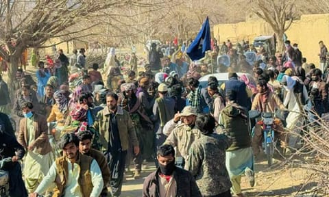 Rally being taken out by Baloch people (Photo/ X@BalochYakjehtiC)