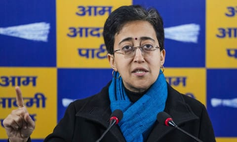  Former Delhi Chief Minister Atishi (PTI)